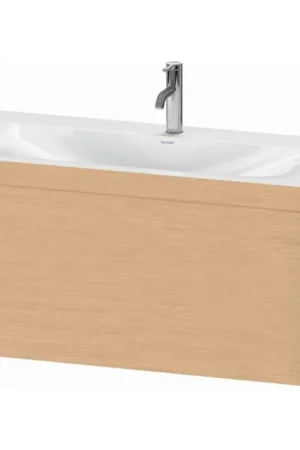 Direct From Factory Duravit XViu 39" x 20" x 19" One Drawer C-Bonded Wall-Mount Vanity Kit With One Tap Hole, Brushed Oak (XV4611OB112C)