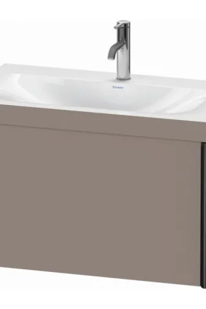 Big Sale Duravit XViu 31" x 20" x 19" One Drawer C-Bonded Wall-Mount Vanity Kit With One Tap Hole, Basalt (XV4610OB243C)