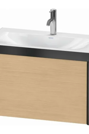 Buy Today Duravit XViu 31" x 20" x 19" One Drawer C-Bonded Wall-Mount Vanity Kit With One Tap Hole, Natural Oak (XV4610OB230P)