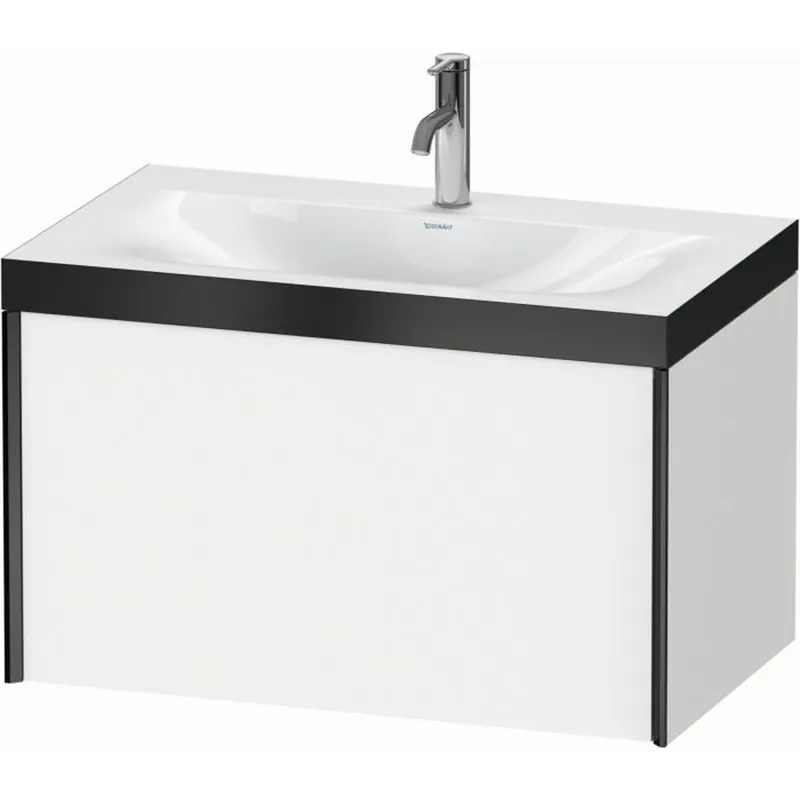 Buy Today Duravit XViu 31" x 20" x 19" One Drawer C-Bonded Wall-Mount Vanity Kit With One Tap Hole, White (XV4610OB218P)