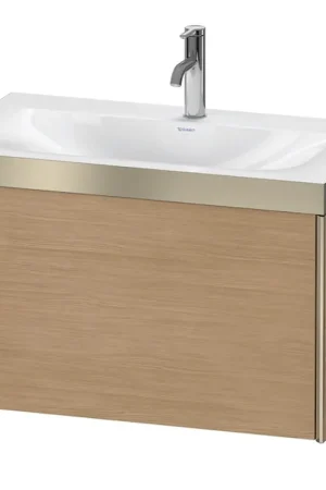 Buy Direct Duravit XViu 31" x 20" x 19" One Drawer C-Bonded Wall-Mount Vanity Kit With One Tap Hole, European Oak (XV4610OB152P)