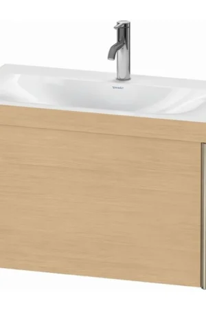 Direct From Manufacturer Duravit XViu 31" x 20" x 19" One Drawer C-Bonded Wall-Mount Vanity Kit With One Tap Hole, Natural Oak (XV4610OB130C)