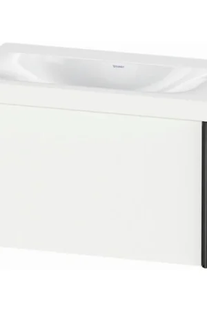 Direct From Manufacturer Duravit XViu 31" x 20" x 19" One Drawer C-Bonded Wall-Mount Vanity Kit Without Tap Hole, White (XV4610NB218C)