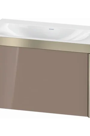 Best Seller Duravit XViu 31" x 20" x 19" One Drawer C-Bonded Wall-Mount Vanity Kit Without Tap Hole, Cappuccino (XV4610NB186P)