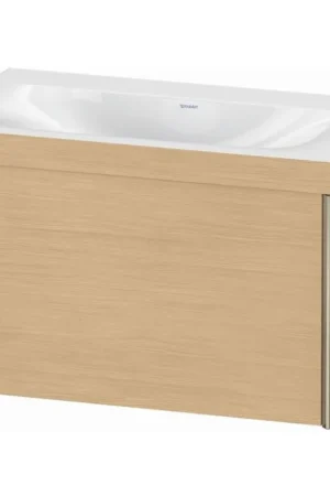 Big Sale Duravit XViu 31" x 20" x 19" One Drawer C-Bonded Wall-Mount Vanity Kit Without Tap Hole, Natural Oak (XV4610NB130C)
