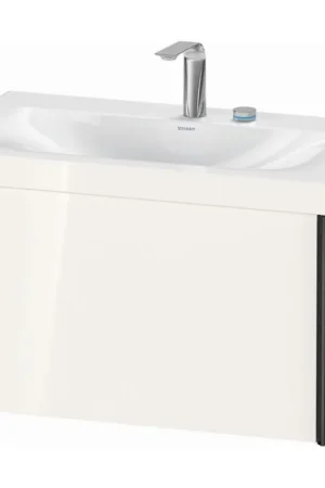Best Choice Duravit XViu 31" x 20" x 19" One Drawer C-Bonded Wall-Mount Vanity Kit With Two Tap Holes, White (XV4610EB222C)
