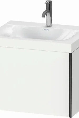 Bargain Duravit XViu 24" x 20" x 19" One Drawer C-Bonded Wall-Mount Vanity Kit With One Tap Hole, White (XV4609OB218C)
