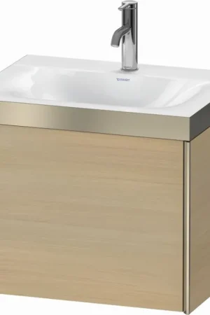 Best Seller Duravit XViu 24" x 20" x 19" One Drawer C-Bonded Wall-Mount Vanity Kit With One Tap Hole, Mediterranean Oak (XV4609OB171P)