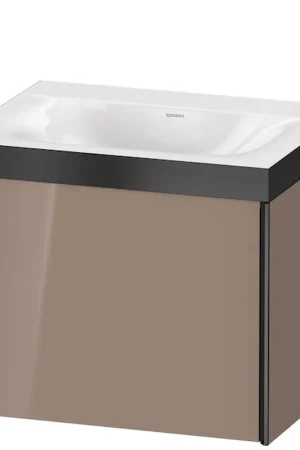 Best Price Duravit XViu 24" x 20" x 19" One Drawer C-Bonded Wall-Mount Vanity Kit Without Tap Hole, Cashmere Oak (XV4609NB111C)