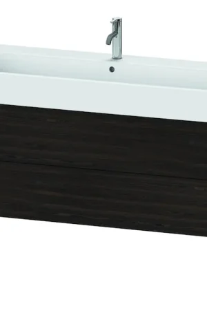 Certified Duravit Xviu 47" x 19" x 18" Two Drawer Floorstanding Vanity Unit, Brushed Walnut Real Wood Veneer (XV45380B269)