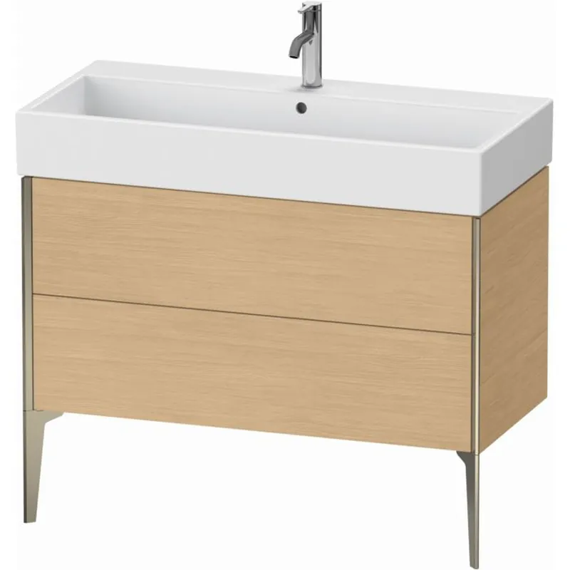 Bargain Duravit Xviu 39" x 19" x 18" Two Drawer Floorstanding Vanity Unit, Natural Oak (XV45370B130)