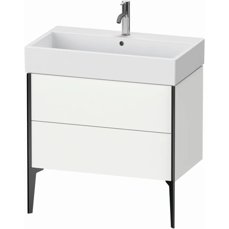 Deal Duravit Xviu 31" x 19" x 18" Two Drawer Floorstanding Vanity Unit, White Matt (XV45360B218)