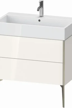 Buy Direct Duravit Xviu 31" x 19" x 18" Two Drawer Floorstanding Vanity Unit, White High Gloss Lacquer (XV45360B185)
