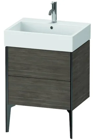Authentic Duravit Xviu 23" x 19" x 18" Two Drawer Floorstanding Vanity Unit, Pine Terra (XV45340B251)