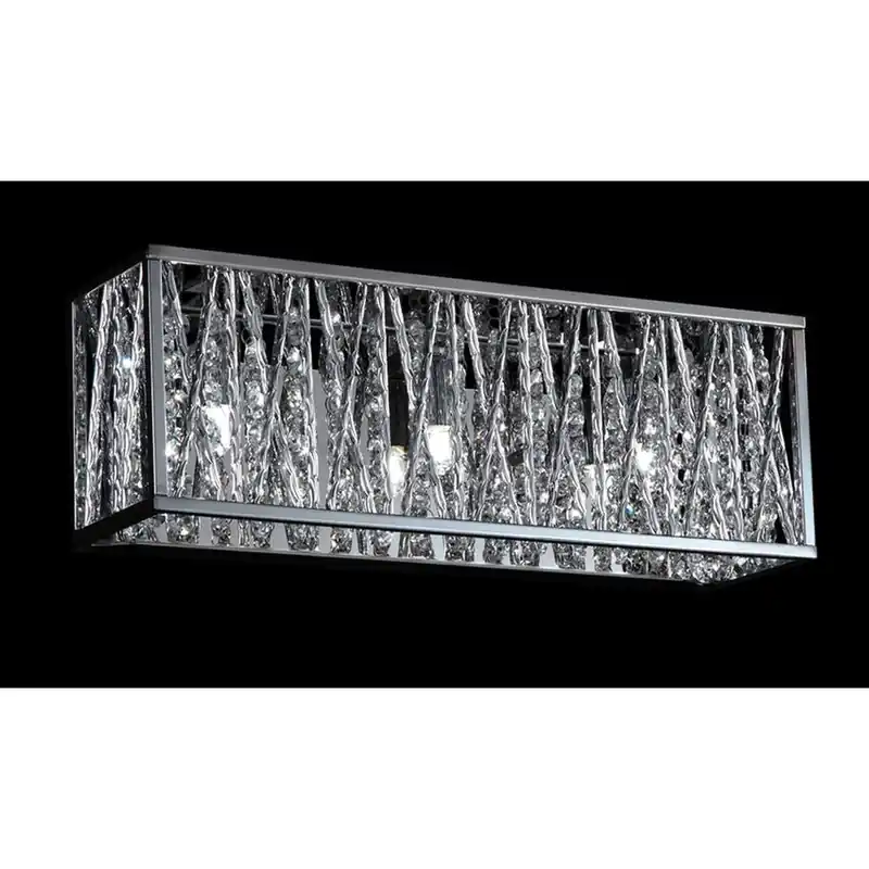 Z-Lite Terra 16" 3-Light Chrome Vanity Light With Aluminum Chrome Shade Low Price