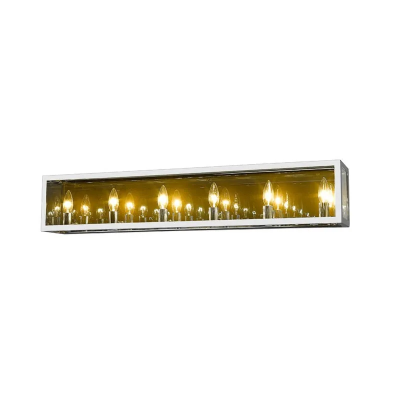 Z-Lite Infinity 36" 6-Light Chrome Vanity Light With Smoke Mirror Glass Shade Shop Now