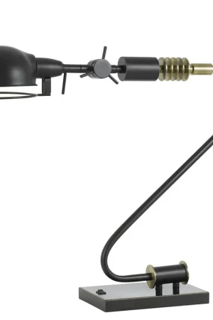Worldwide Shipping Cal Lighting BO-2734DK 60W Adjustable Desk Lamp - Dark Bronze