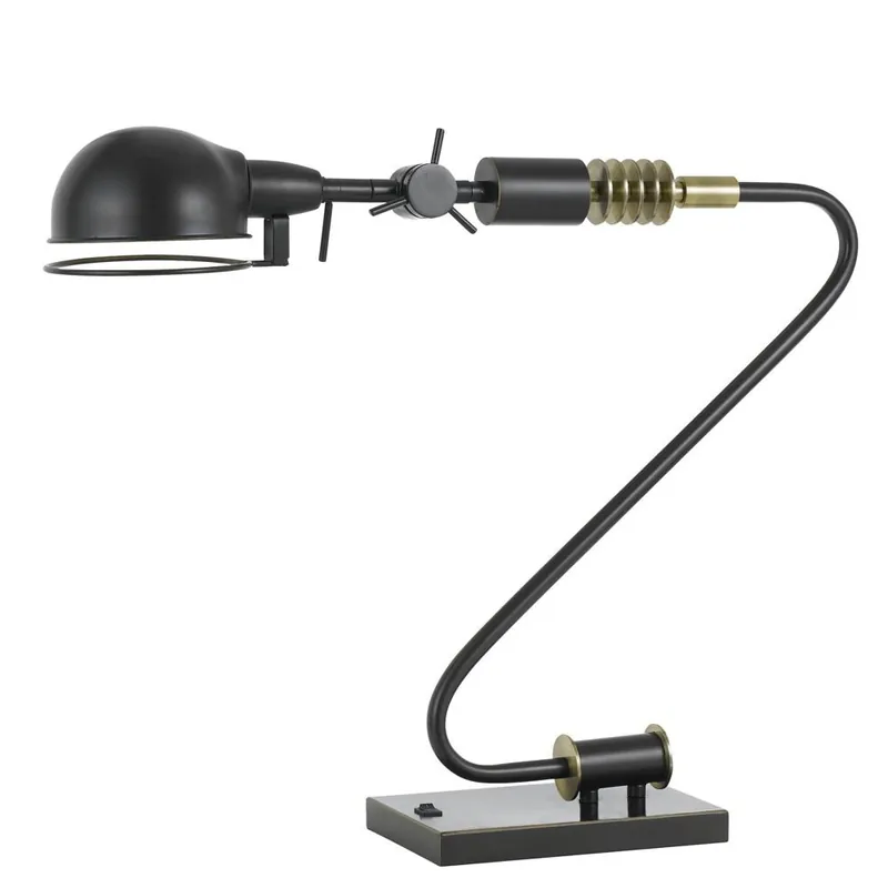 Worldwide Shipping Cal Lighting BO-2734DK 60W Adjustable Desk Lamp - Dark Bronze