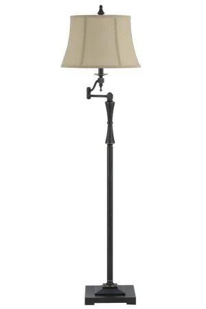 Worldwide Shipping Cal Lighting BO-2443SWFL 150W 3 Way Madison Swing Arm Floor Lamp - Oil Rubbed Bronze