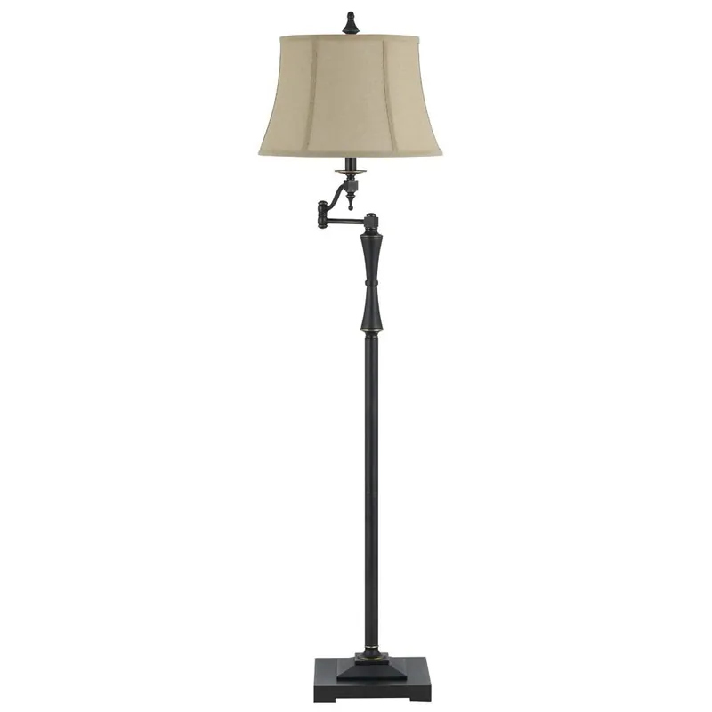 Worldwide Shipping Cal Lighting BO-2443SWFL 150W 3 Way Madison Swing Arm Floor Lamp - Oil Rubbed Bronze