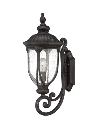 XL Black Cast Aluminum Glass Lantern Wall Light By Homeroots Get Yours