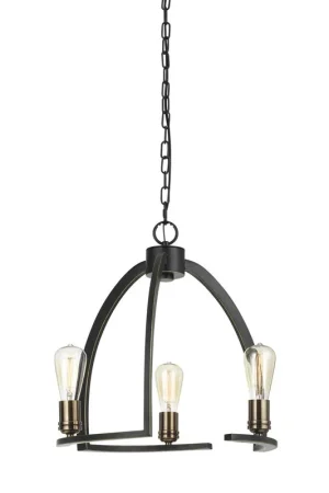 18.5" Height Metal Chandelier In Dark Bronze Finish By Cal Lighting - Dark Bronze Budget