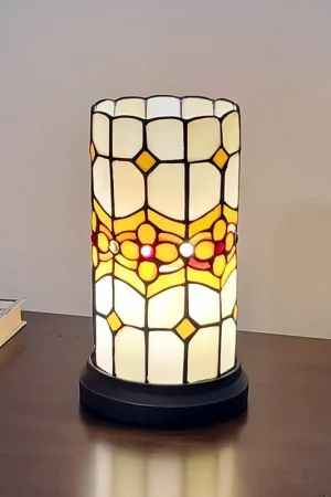 11" Tiffany Style Mosaic Tile Accent Table Lamp By Homeroots In Demand