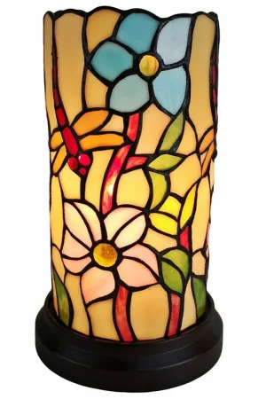 11" Tiffany Style Red Dragonfly Accent Table Lamp By Homeroots Today Only