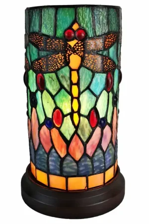 11" Tiffany Style Yellow Dragonfly Accent Table Lamp By Homeroots Secure Checkout