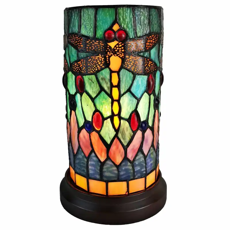 11" Tiffany Style Yellow Dragonfly Accent Table Lamp By Homeroots Secure Checkout