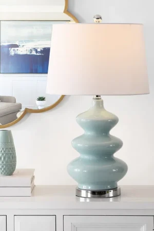 Worldwide Shipping Safavieh Brielle Table Lamp - Blue