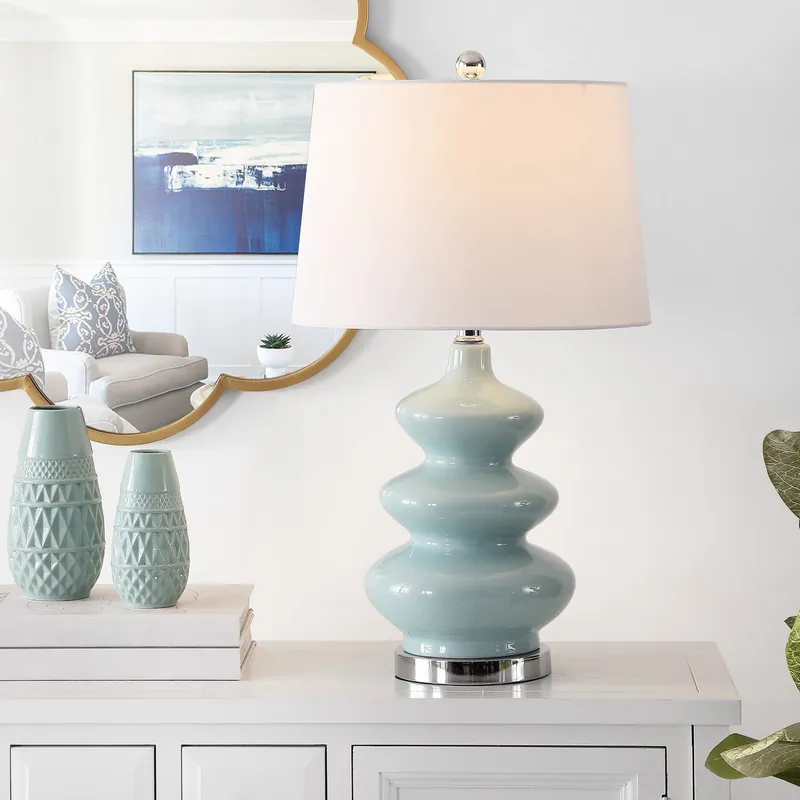 Worldwide Shipping Safavieh Brielle Table Lamp - Blue