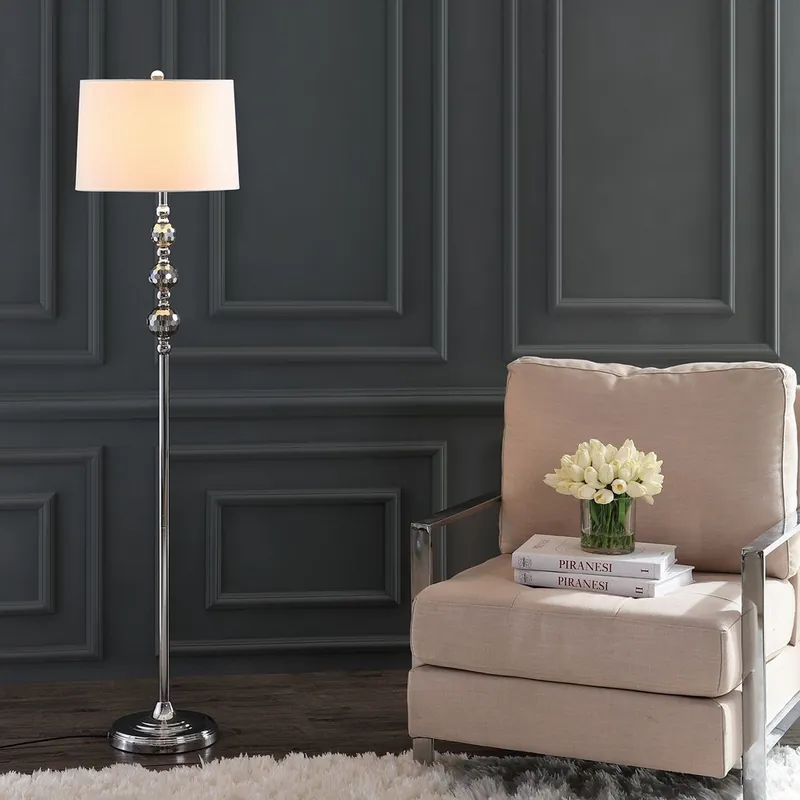 Worldwide Shipping Safavieh Addie Floor Lamp - Chrome