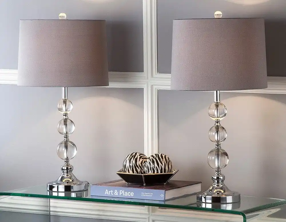 Safavieh Keeva 26-Inch H Crystal Ball Lamp Set Of 2 - Clear Low Price