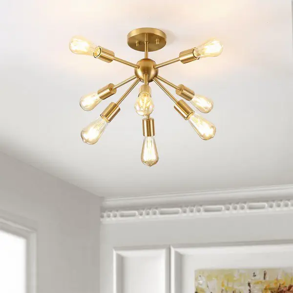 Safavieh Gannet Flush Mount - Brass Gold Fan Favorite
