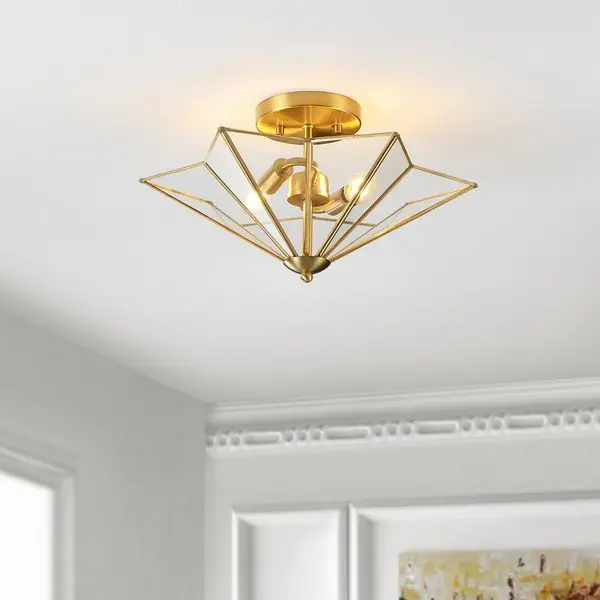 Safavieh Haruna Flush Mount - Antique Brass High Quality