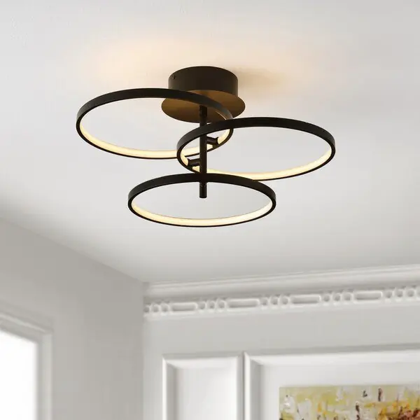 Genuine Safavieh Saretta Flush Mount - Matte Black