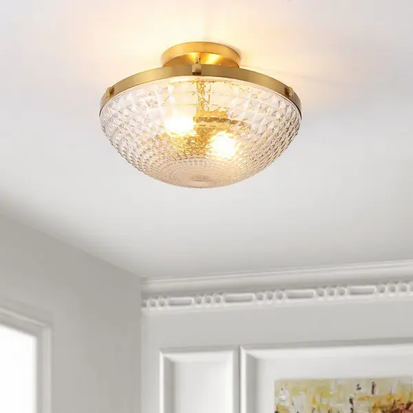 Safavieh Nienna Flush Mount - Gold Base Direct From Manufacturer