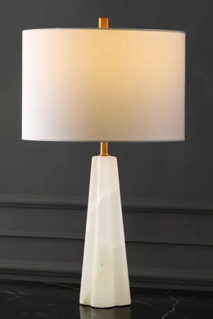 Worldwide Shipping Safavieh Aaron Alabaster Table Lamp - White