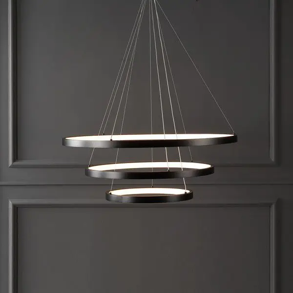 Safavieh Meranda 3 Tier Chandelier - Black Express Delivery
