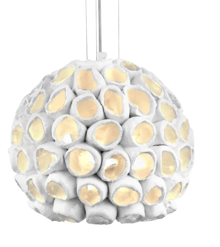 Oggetti Reef Suspensions Round Medium White Final Sale