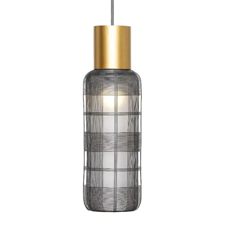 Oggetti Slim Pendant Lamp Dark Gray/Gold Free Shipping