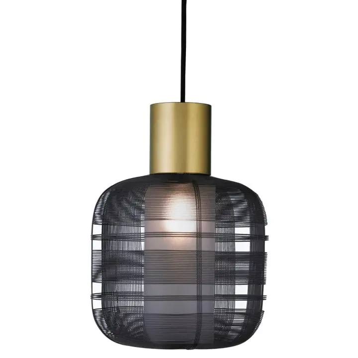 Oggetti Stout Pendant Lamp Dark Gray/Gold Price Cut