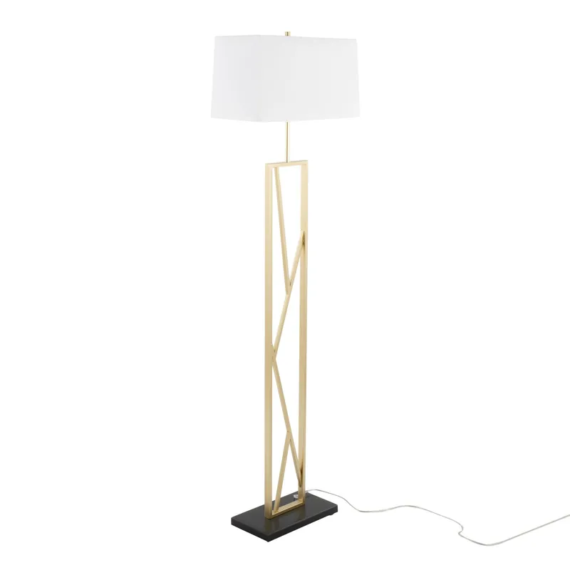 Folia Floor Lamp Black By LumiSource Trusted Brand