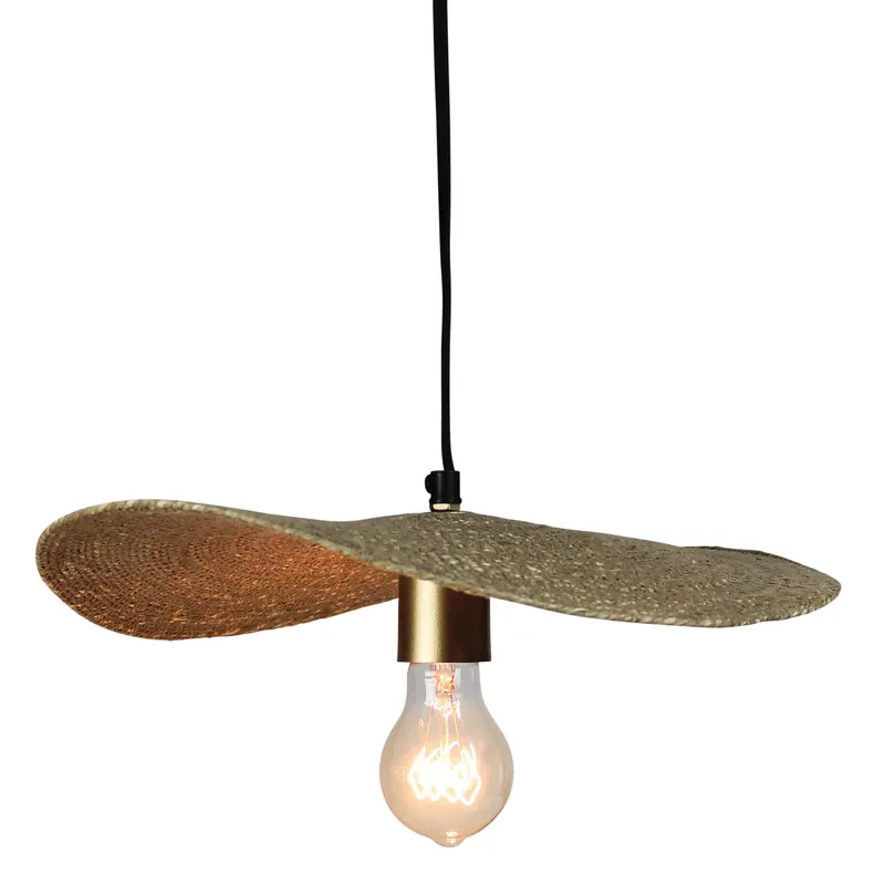 Hot Deal Campana Pendant, Jute By HomArt
