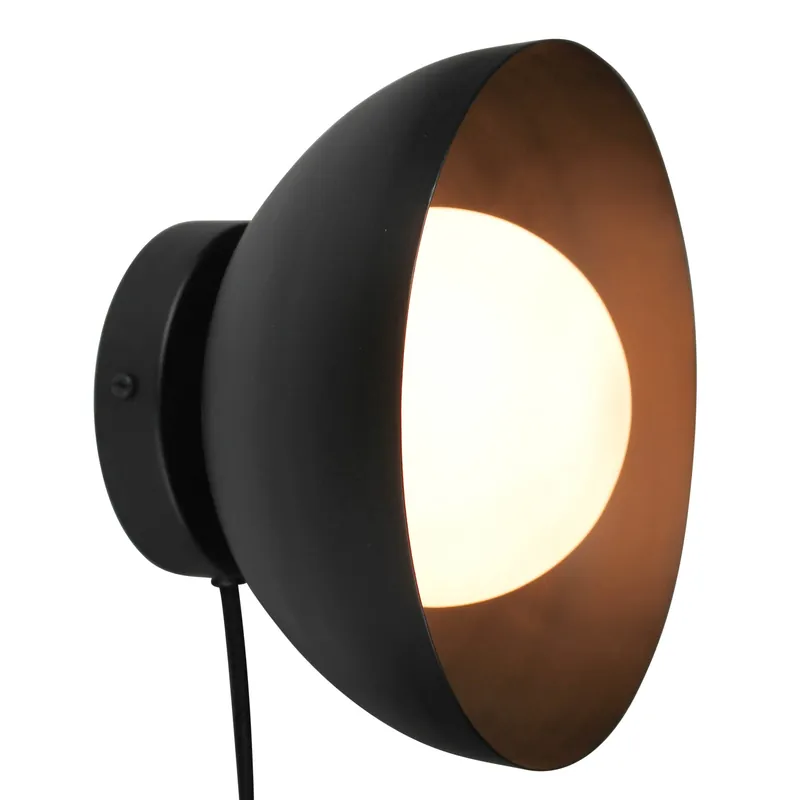 Rhett Wall Light, Black By HomArt Same Day Shipping
