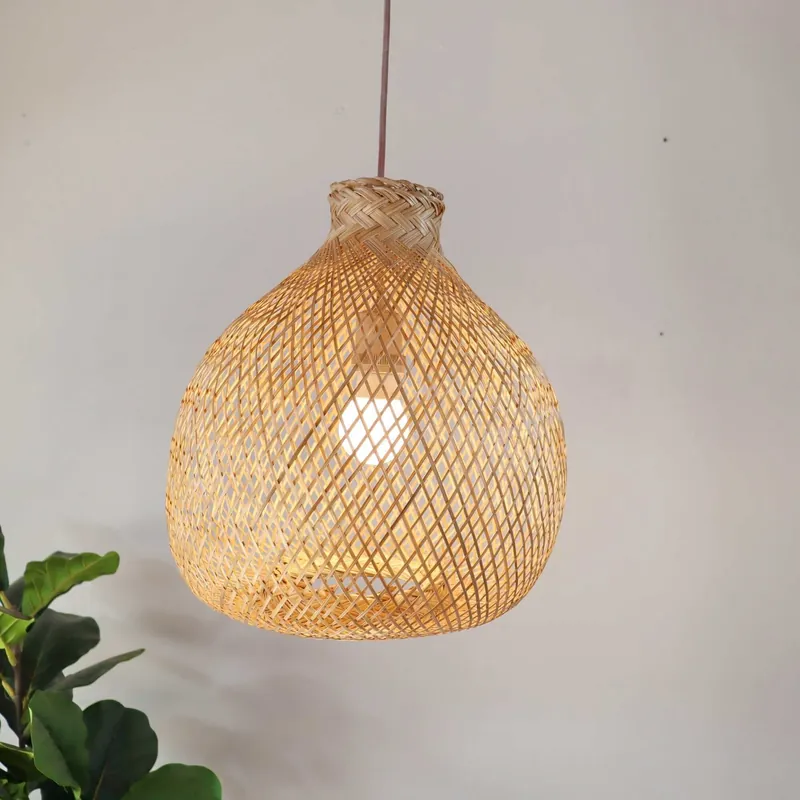 Hassle-Free Returns Kun Ya Na - Bamboo Pendant Light (33 Cm) By Thaihome