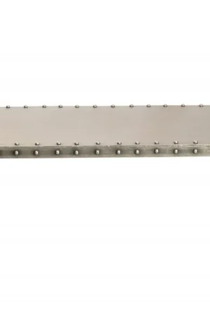 Bench Shaped Metal Coffee Table By Homeroots Same Day Shipping