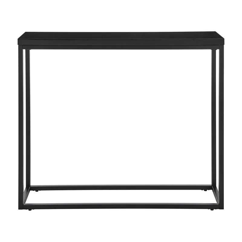 Modern Black Gloss on Black Console Table By Homeroots Best Seller