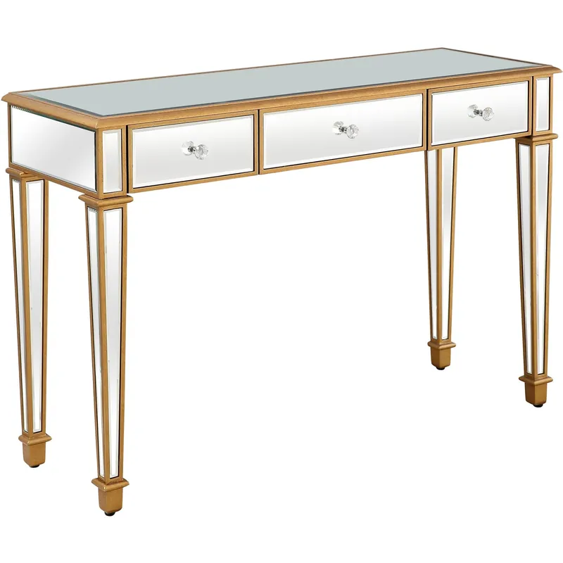 Gold Finish Trim Console Table By Homeroots Limited Time